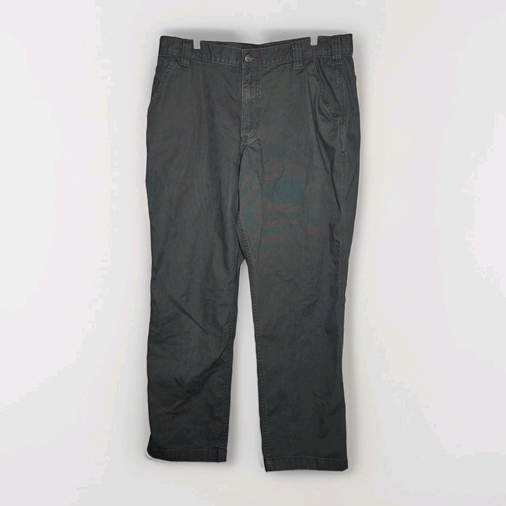 Carhartt Rugged Flex Relaxed Fit Canvas Work Pants Gray Men's‎ 38x32 BN2291